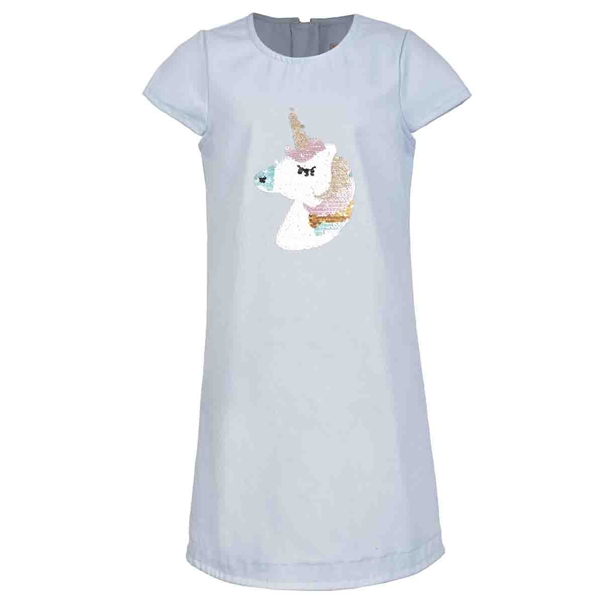 Vestido Bordado con Unicornio Hollywood North Hn19