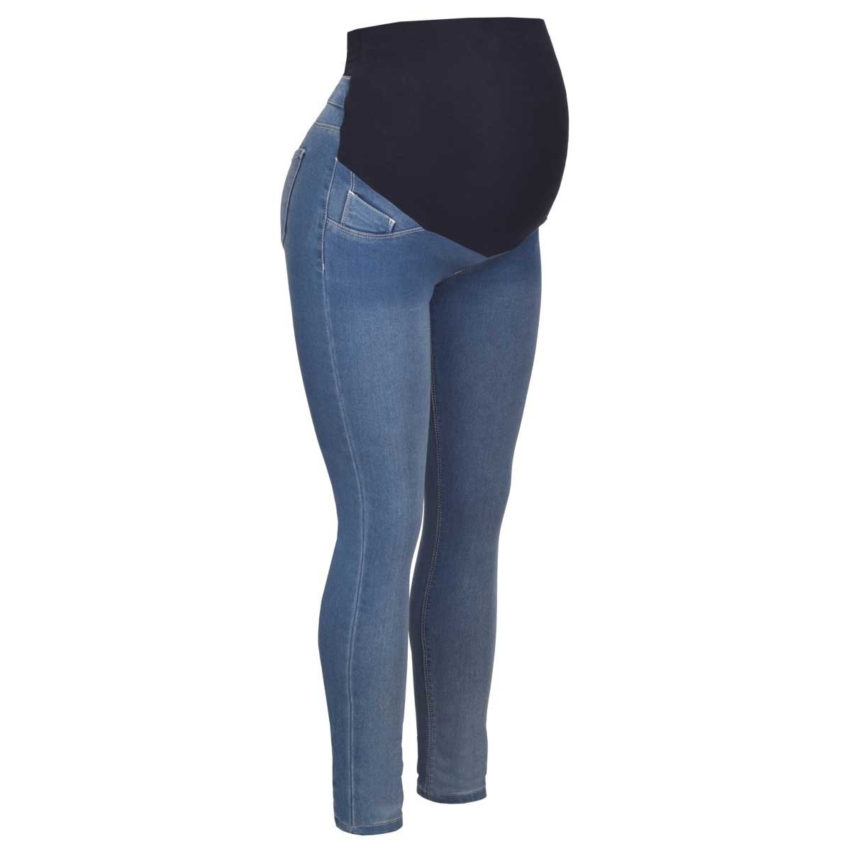 Pantalón Mezclilla Panel Alto Mama Mia
