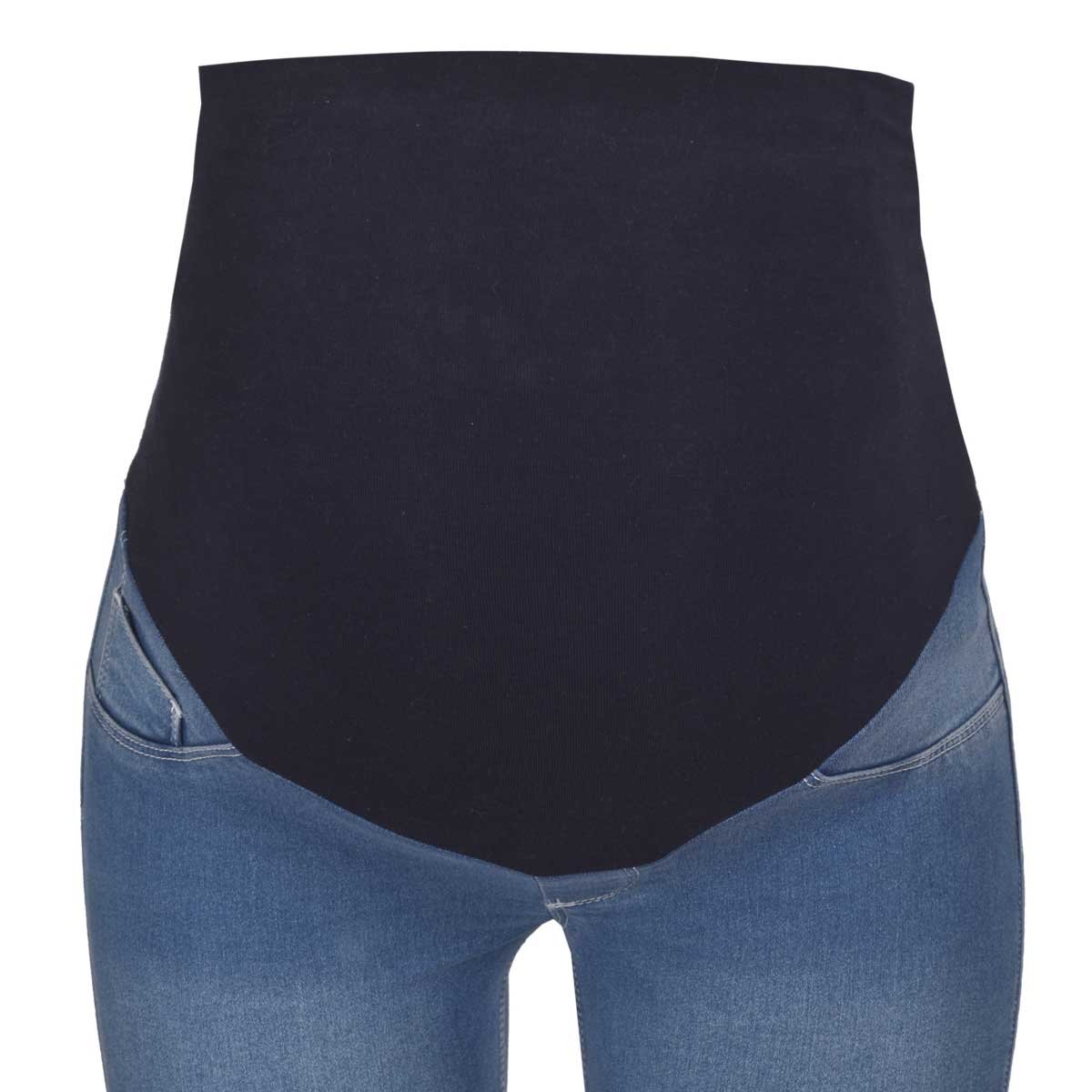 Pantalón Mezclilla Panel Alto Mama Mia