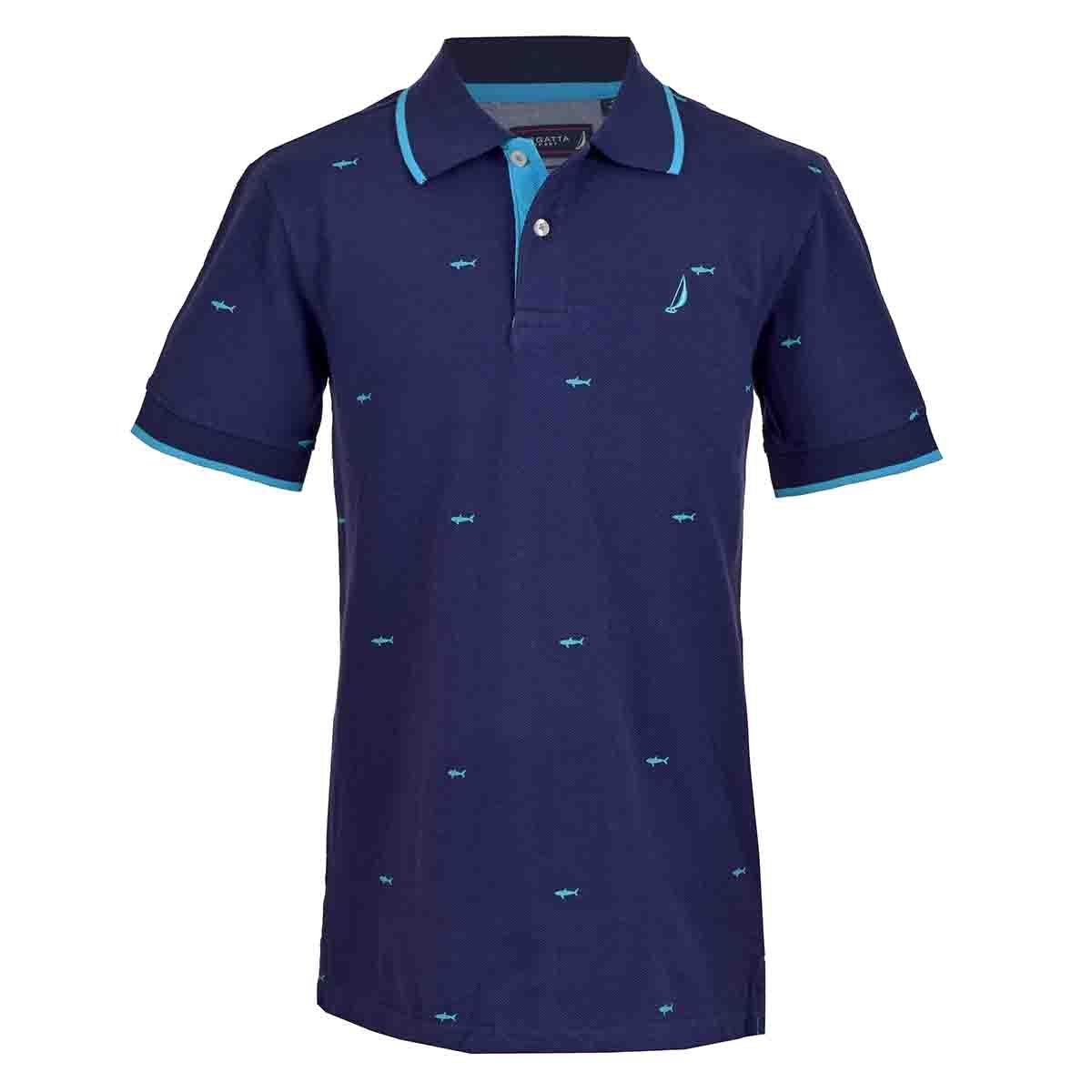 playera polo estampada