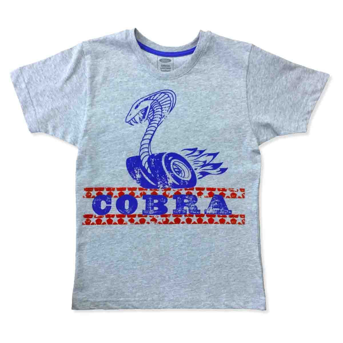 Playera Manga Corta con Estampado Mustang