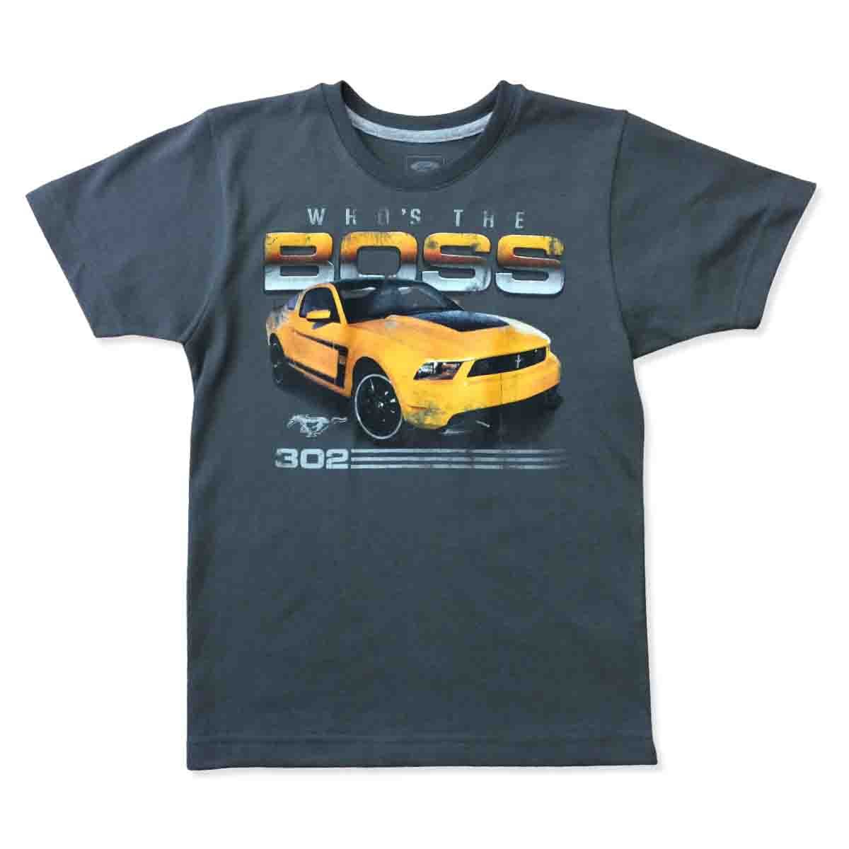 Playera Manga Corta con Estampado Mustang