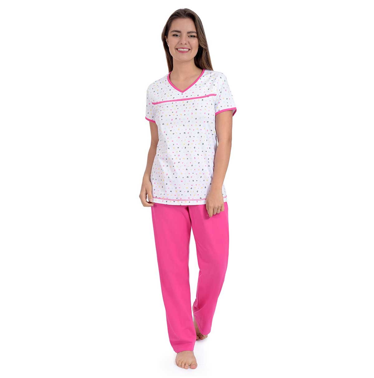 Pijama Chifon Escote V Thaiss