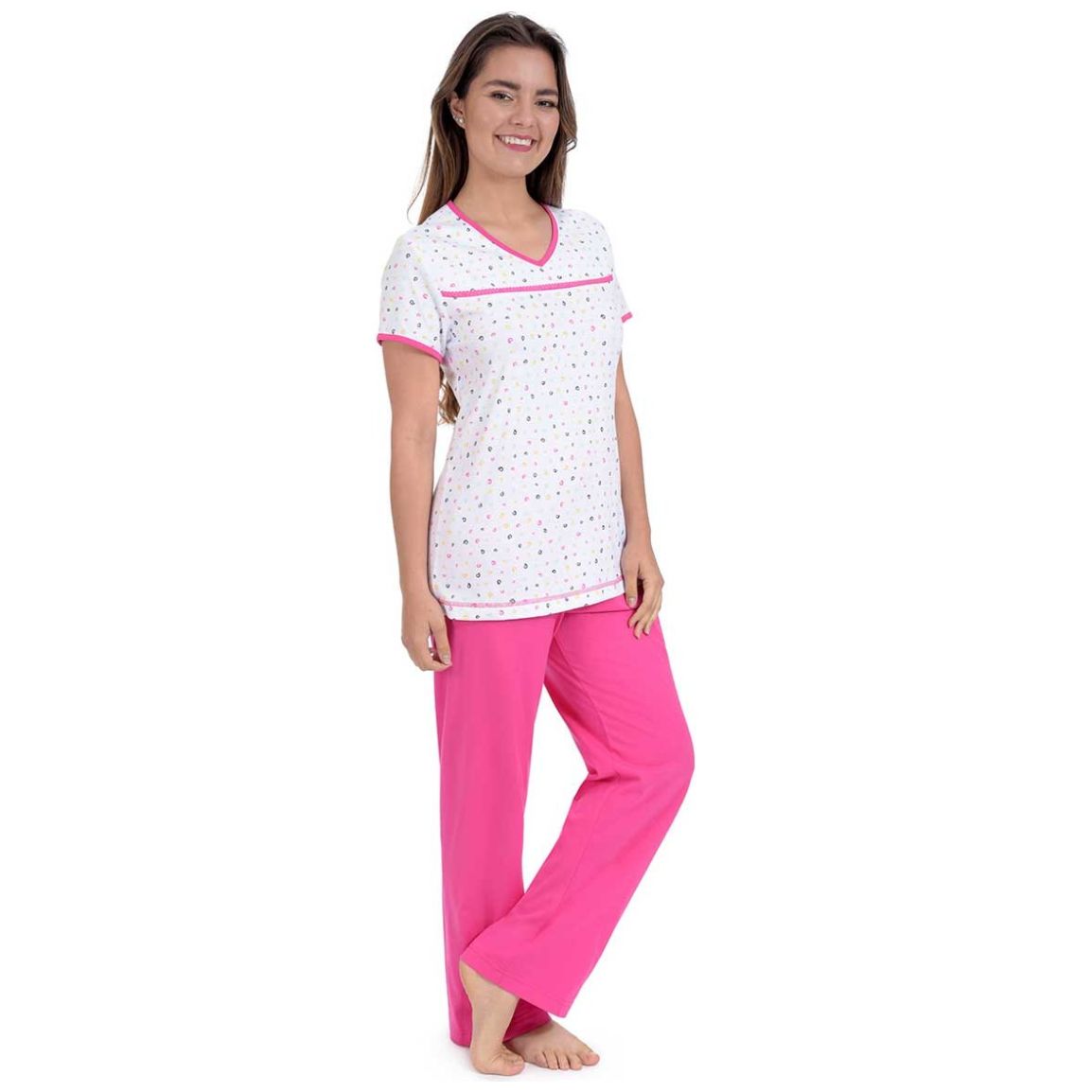 Pijama Chifon Escote V Thaiss