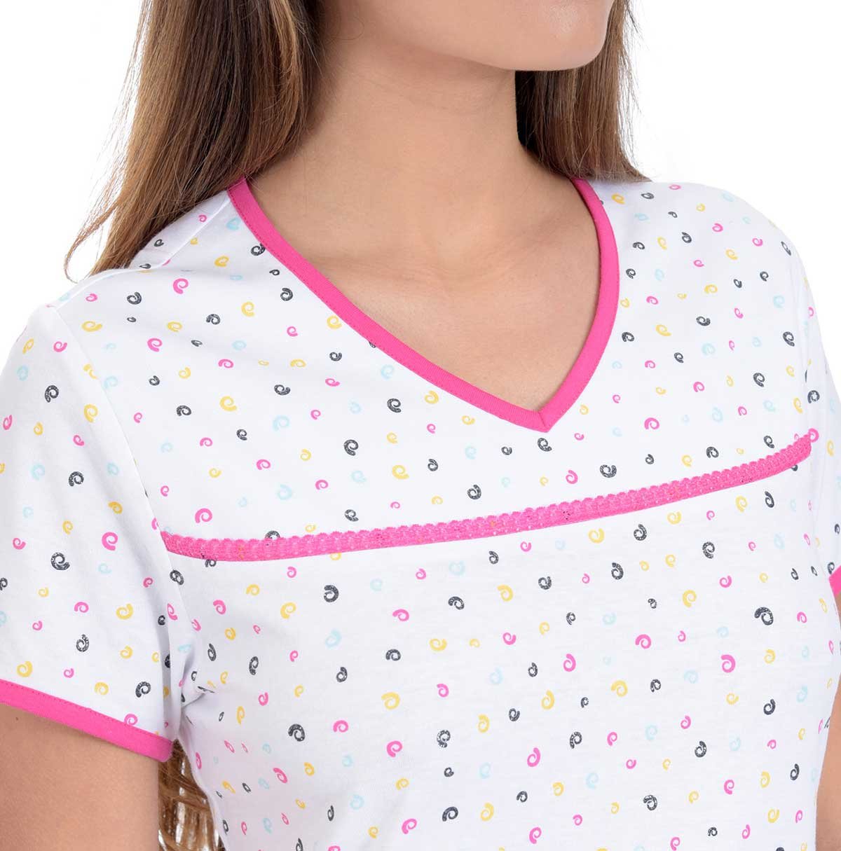 Pijama Chifon Escote V Thaiss