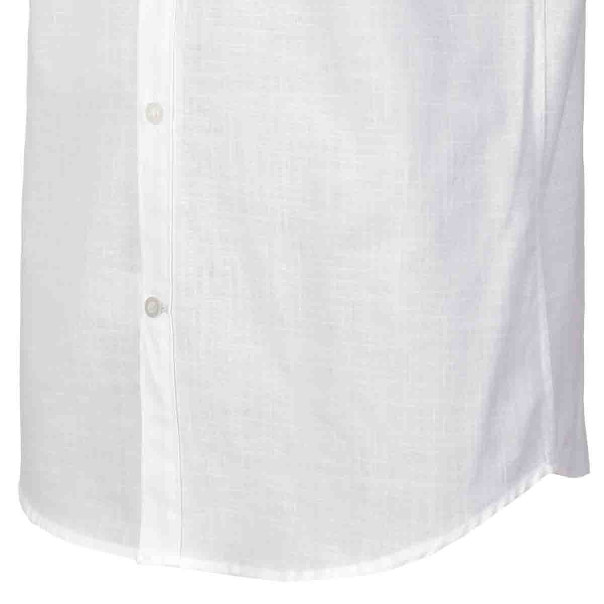 Camisa Manga Corta Casual Maquinilla Blanca Carlo Corinto