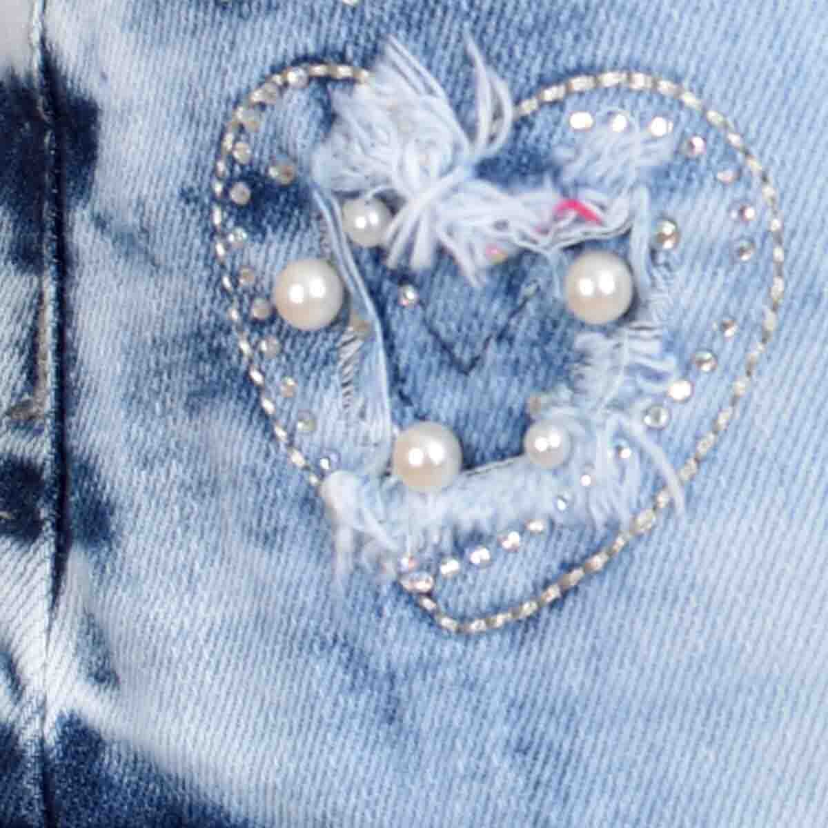 Short Transfer con Flecos de Mezclilla Philosophy Girls