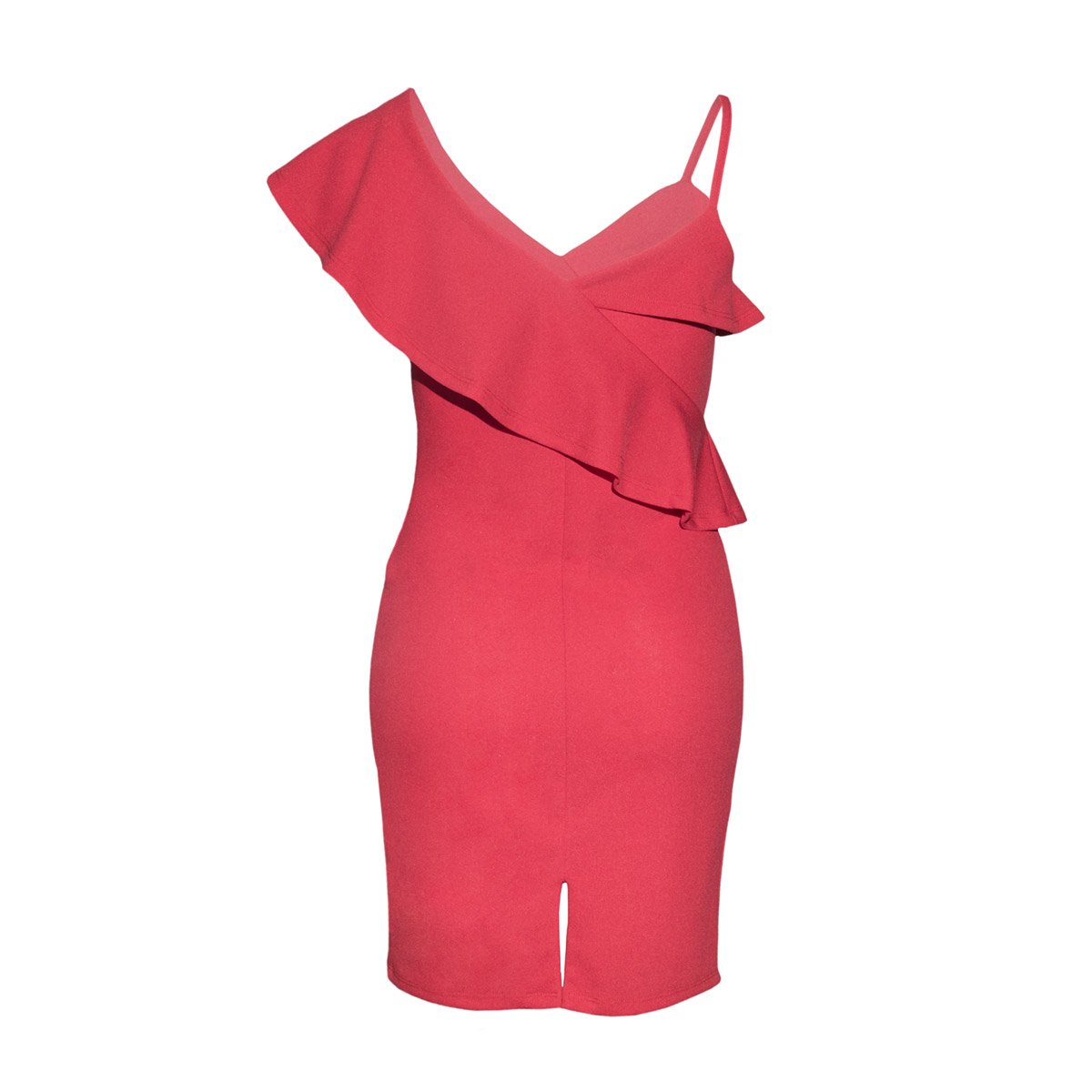 Vestido de Fiesta Corto con Tirantes un Hombro Descubierto Projekt Kultur