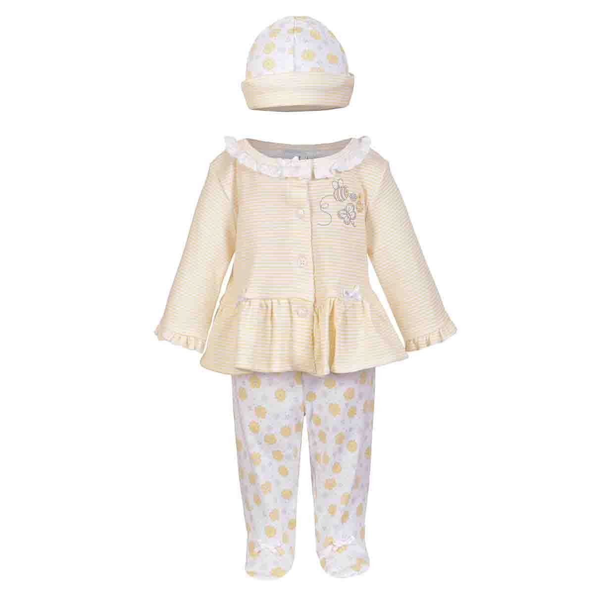 Conjunto 3 Piezas con Gorro, Pantalón y Chaqueta Carosello