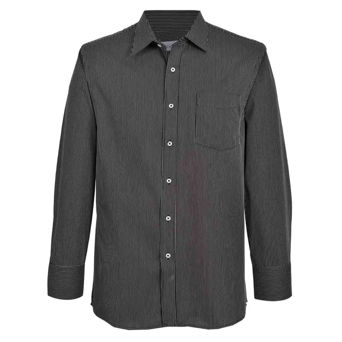 Camisa de Vestir Color Negro Combinado Nina Ricci