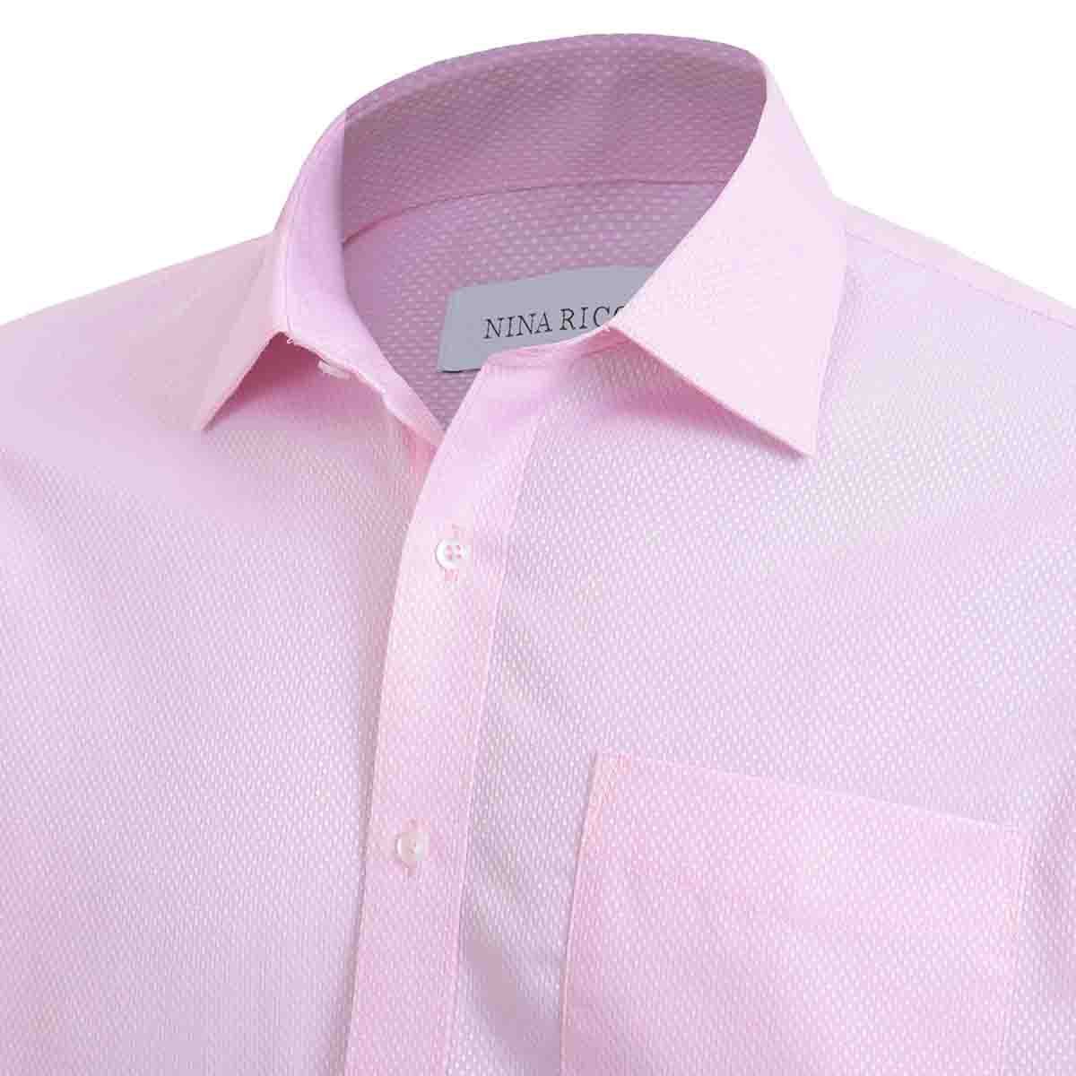 Camisa de Vestir Color Rosa Claro Nina Ricci para Caballero