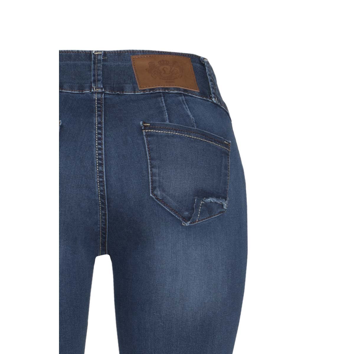 Jeans Skinny con Parche en Bolsas Traseras Limoncello