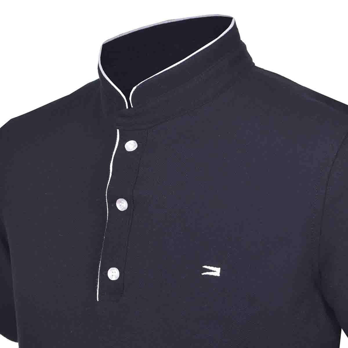 Playera Polo Color Marino Slim Fit Carlo Corinto