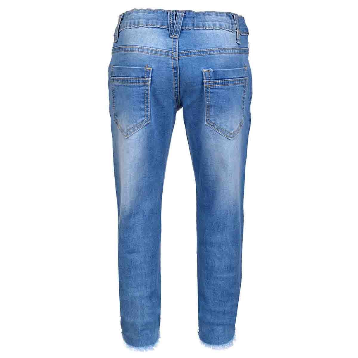Jeans Entubados con Aplicación y Desgarre Philosophy Jr Girls