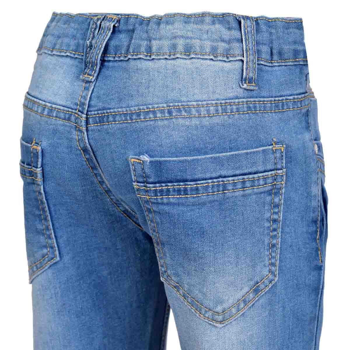 Jeans Entubados con Aplicación y Desgarre Philosophy Jr Girls