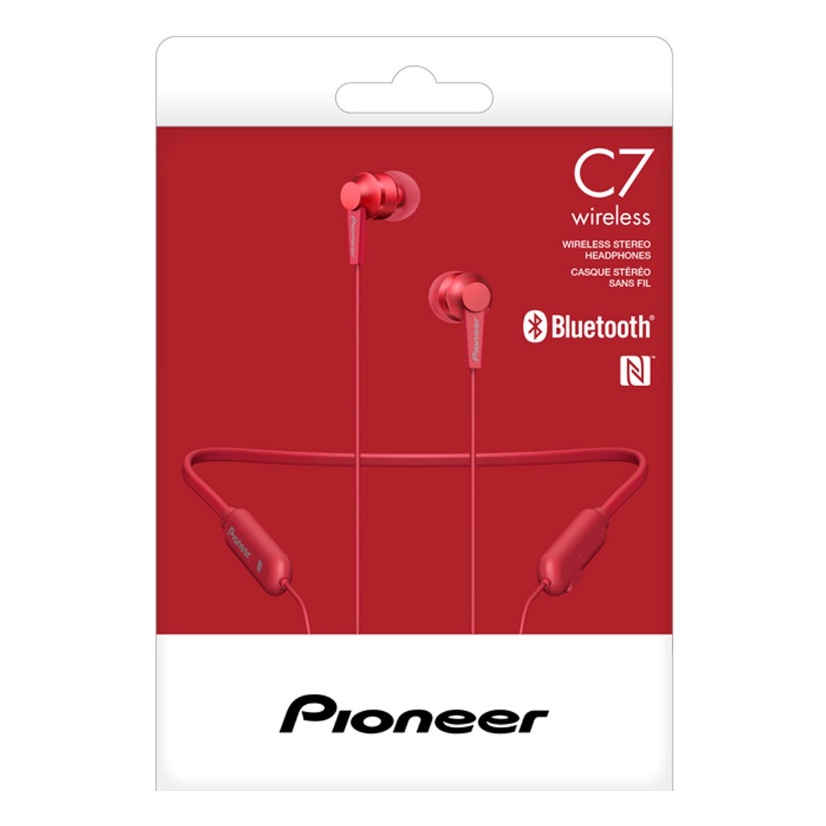 Audífonos Inalámbricos Se-C7Bt Rojo Pioneer