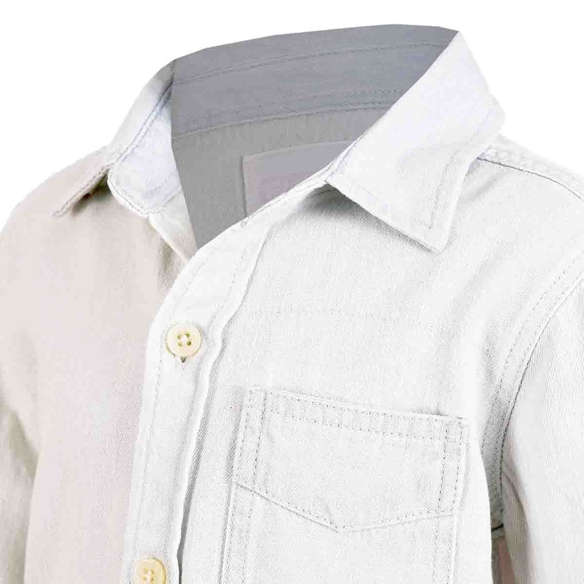 Camisa Manga Larga Mezclilla