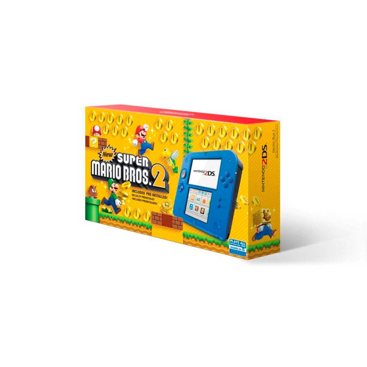 Consola 2Ds Electric Blue New Super Mario Bros 2 Nintendo