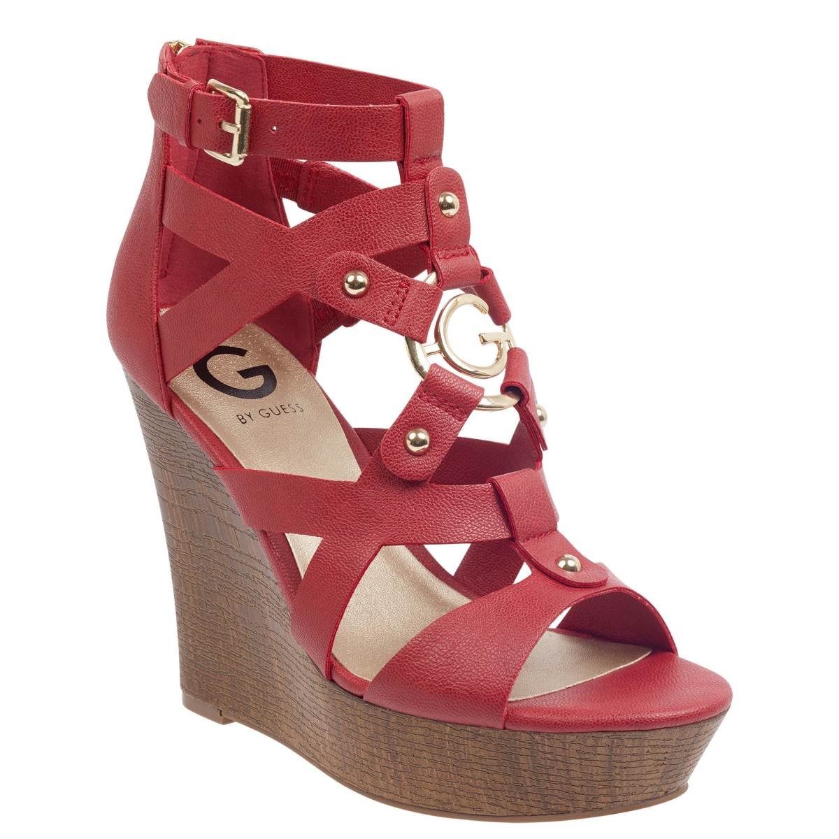 Alpargata Cuña Rojo G By Guess