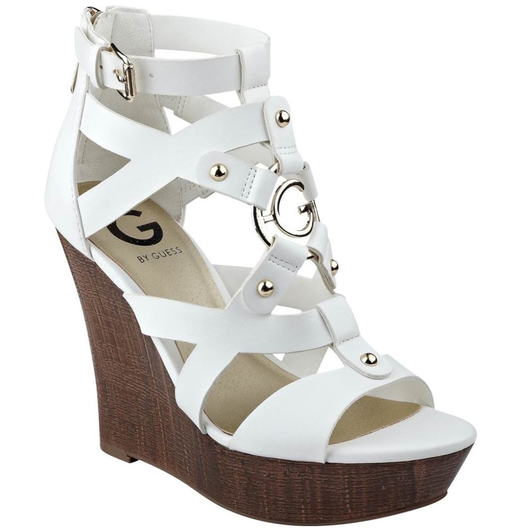 Alpargata Cuña Blanco G By Guess