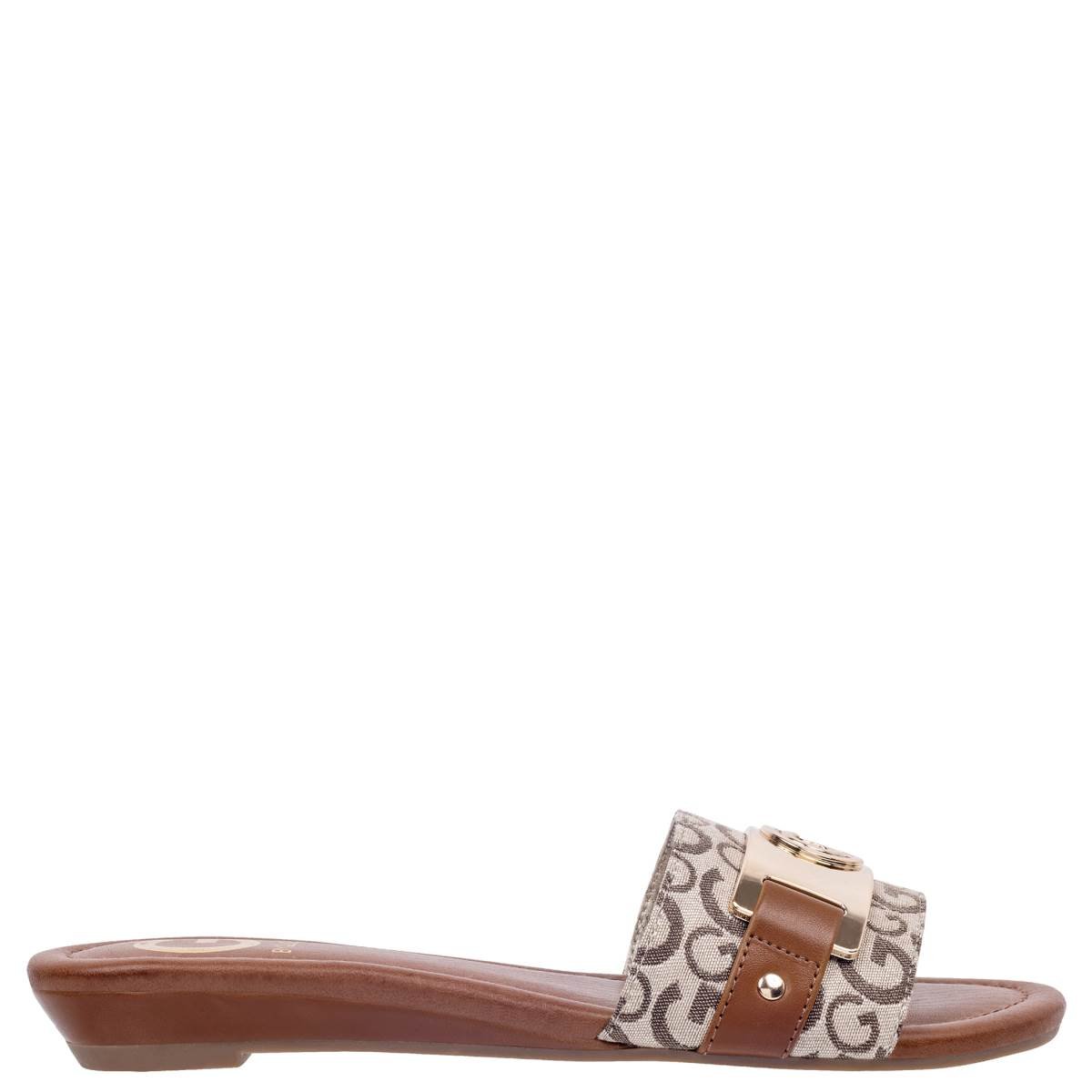 Sandalia Flat Caf&eacute; Medio G By Guess