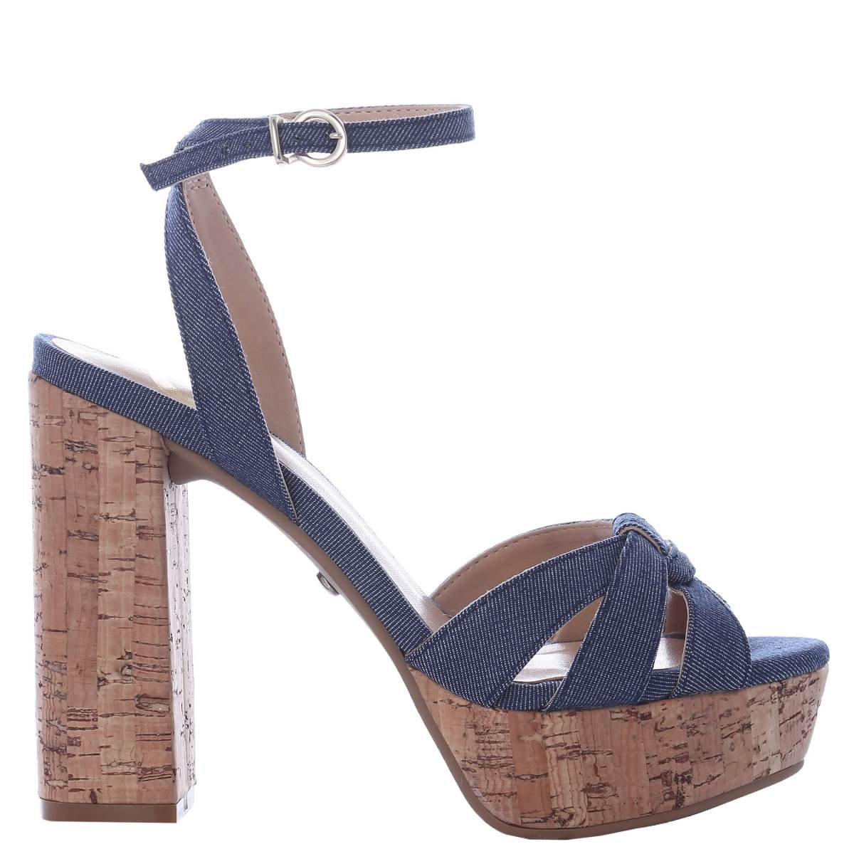 Sandalia Stiletto Azul G By Guess