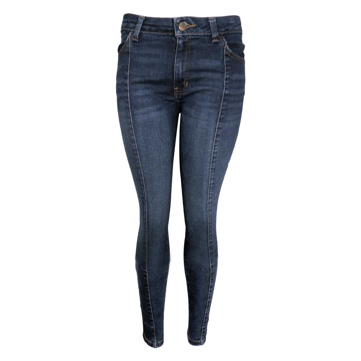 Jeans Skinny con Corte Delantero Jeans Berona