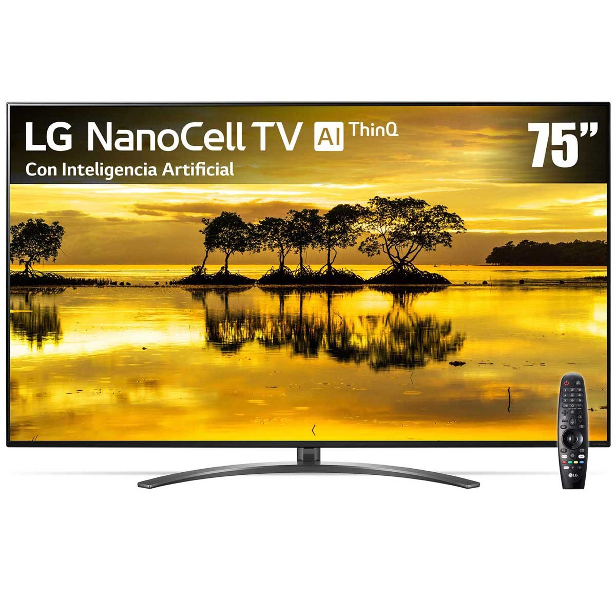 Pantalla 75" Nanocell Tv Ai Thinq 4K 75Sm9070Pua Lg