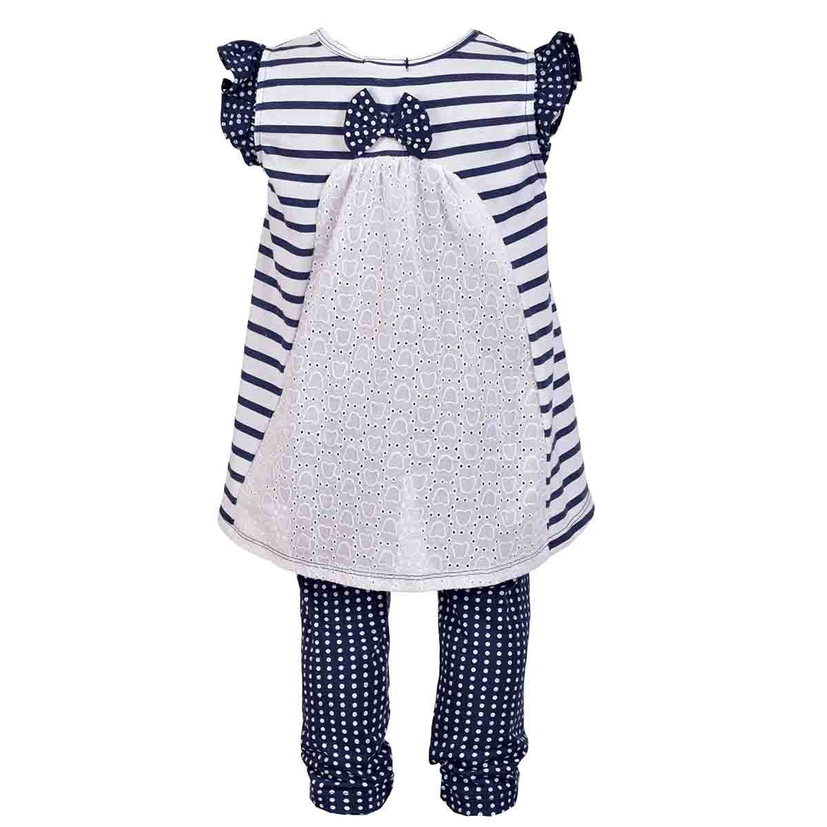 Conjunto de Blusón y Leggins Color Blanco Jeanious