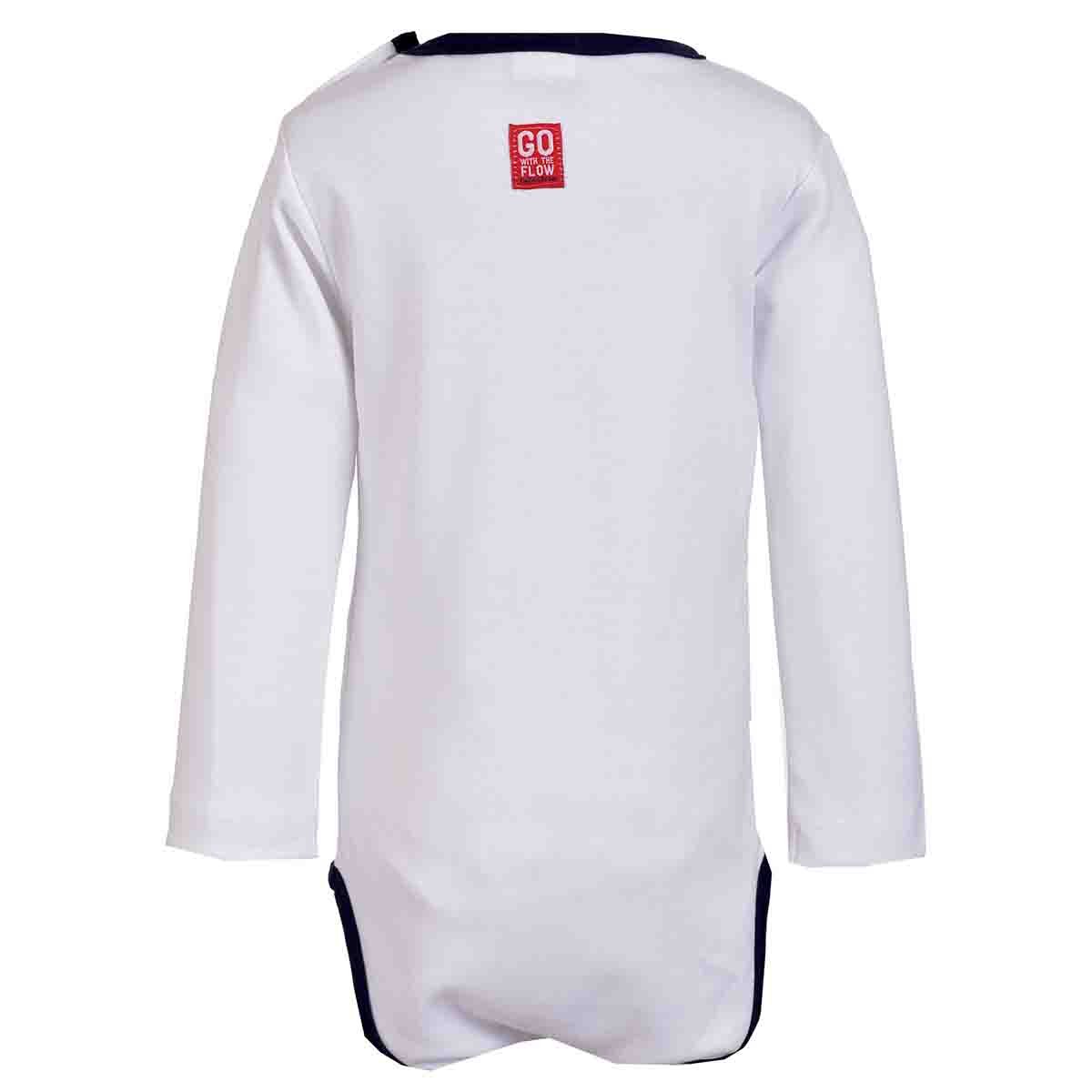 Body Manga Larga Estampado Color Blanco Combinado Carosello