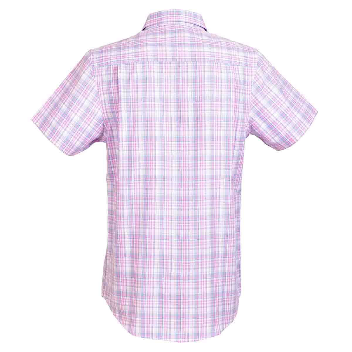 Camisa Manga Corta Color Rosa Alx