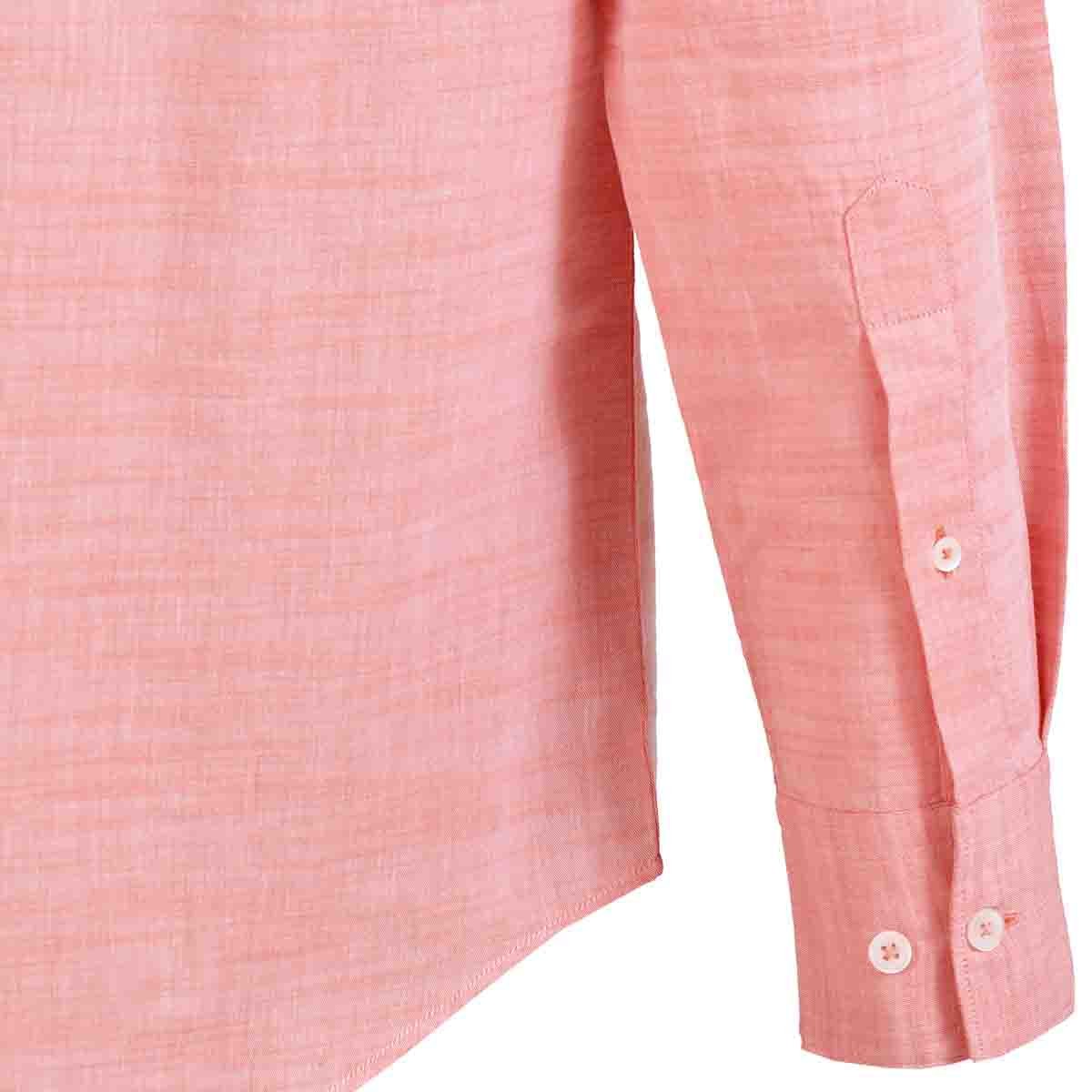 Camisa Manga Larga Color Naranja Alx para Caballero