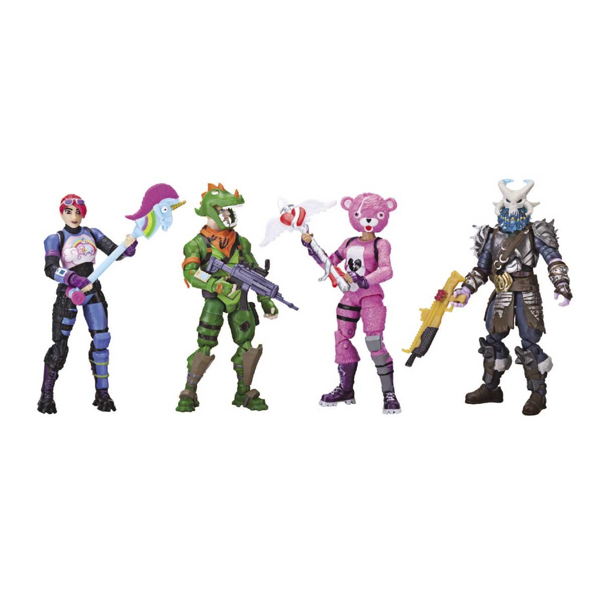 Paquete de 4 Figuras de 4" Squad Mode con Accesorios Jazwares