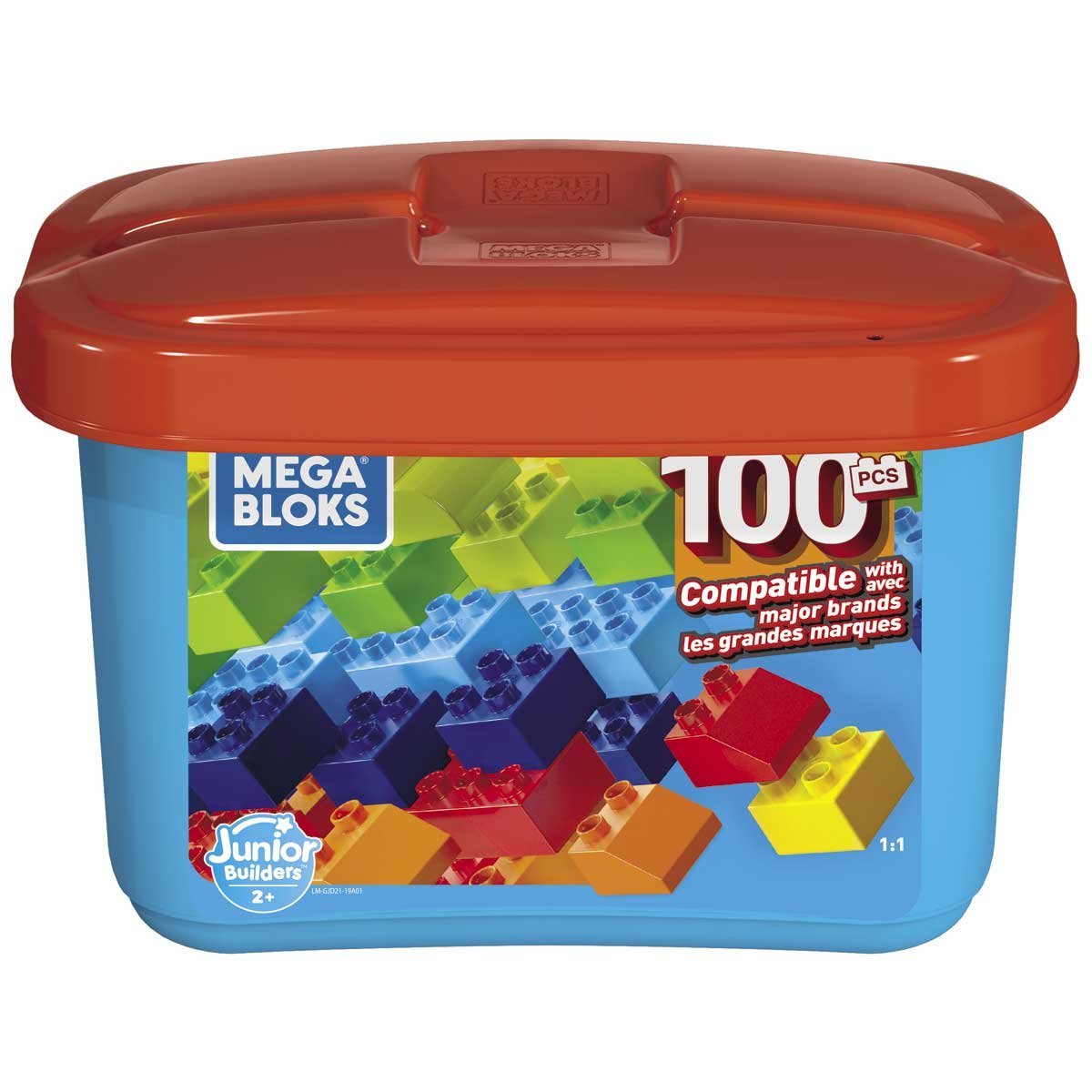 Mega Bloks Mega Caja de Contrucción Mini 100 Piezas Mattel