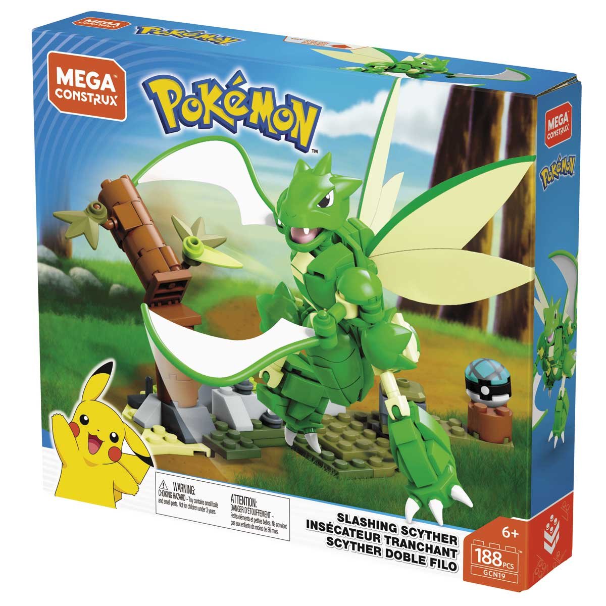 Mega Construx Pokemon Scyther Doble Filo Mattel