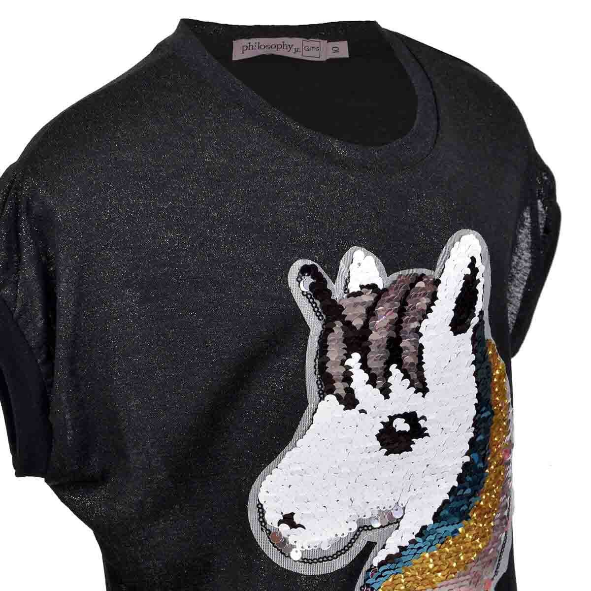 Playera Color Negro Philosophy Girls