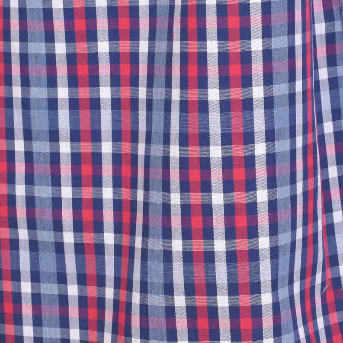 Camisa Manga Larga Casual a Cuadros Rojo Carlo Corinto