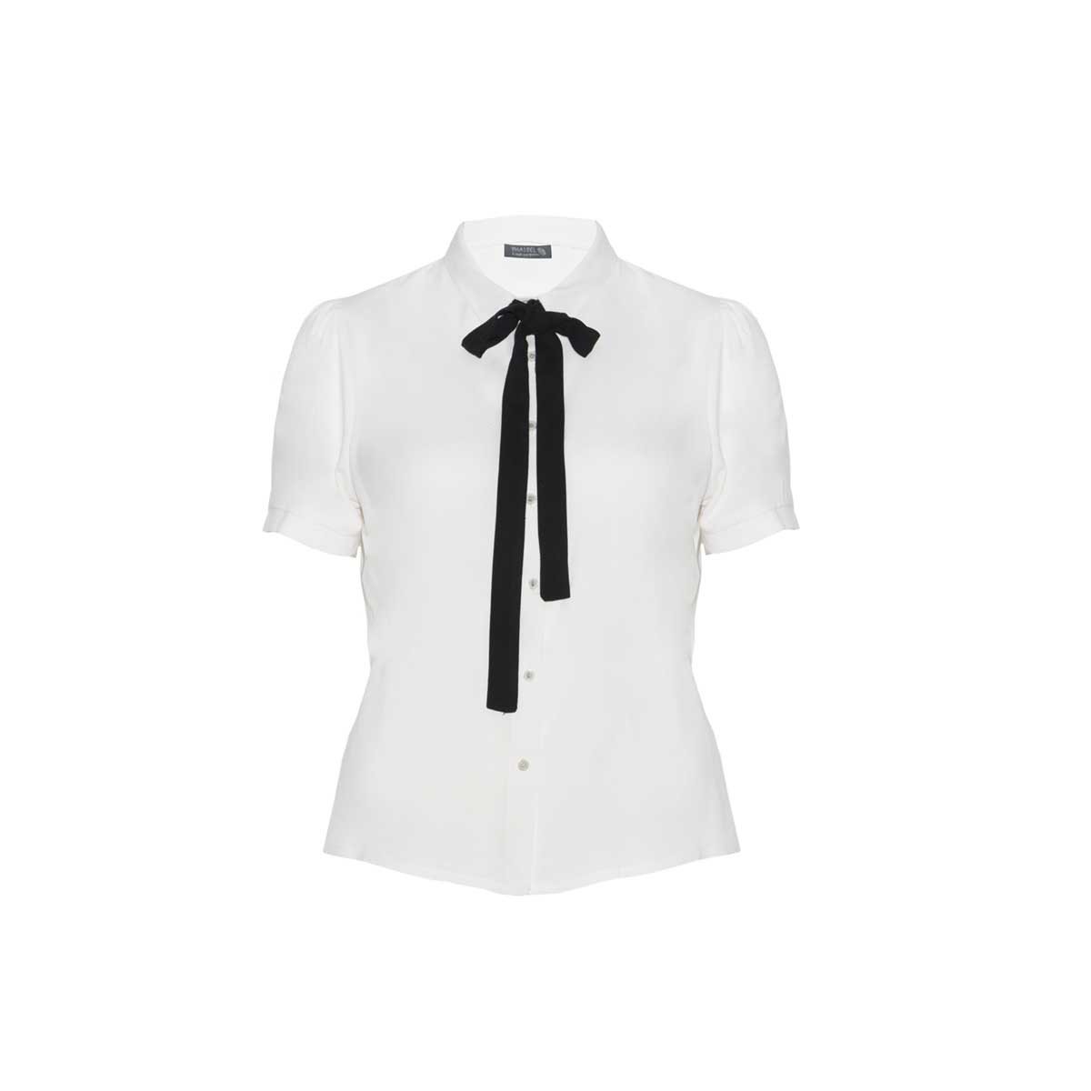 Blusa Camisera con Moño Yhasbel