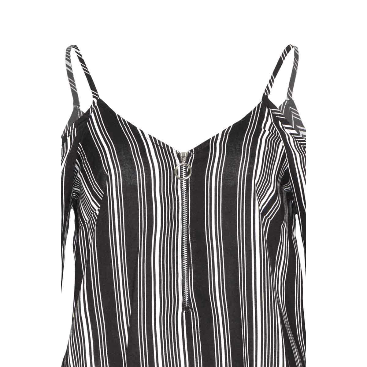 Blusa a Rayas Cierre en Escote Yhasbel
