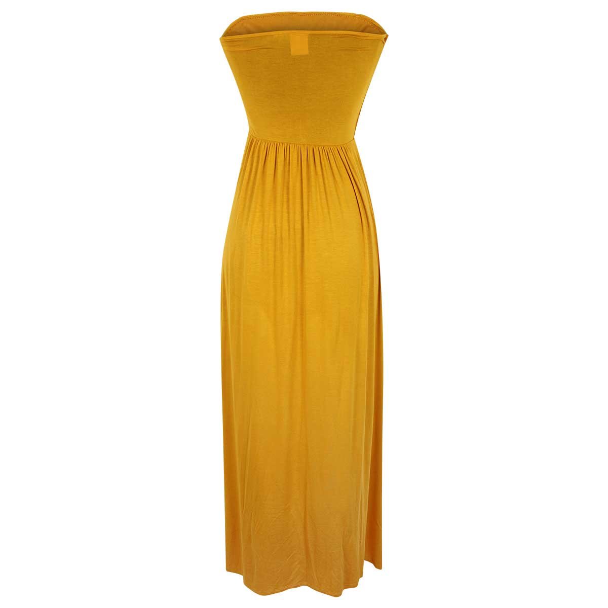 Vestido Strapless Liso Elle