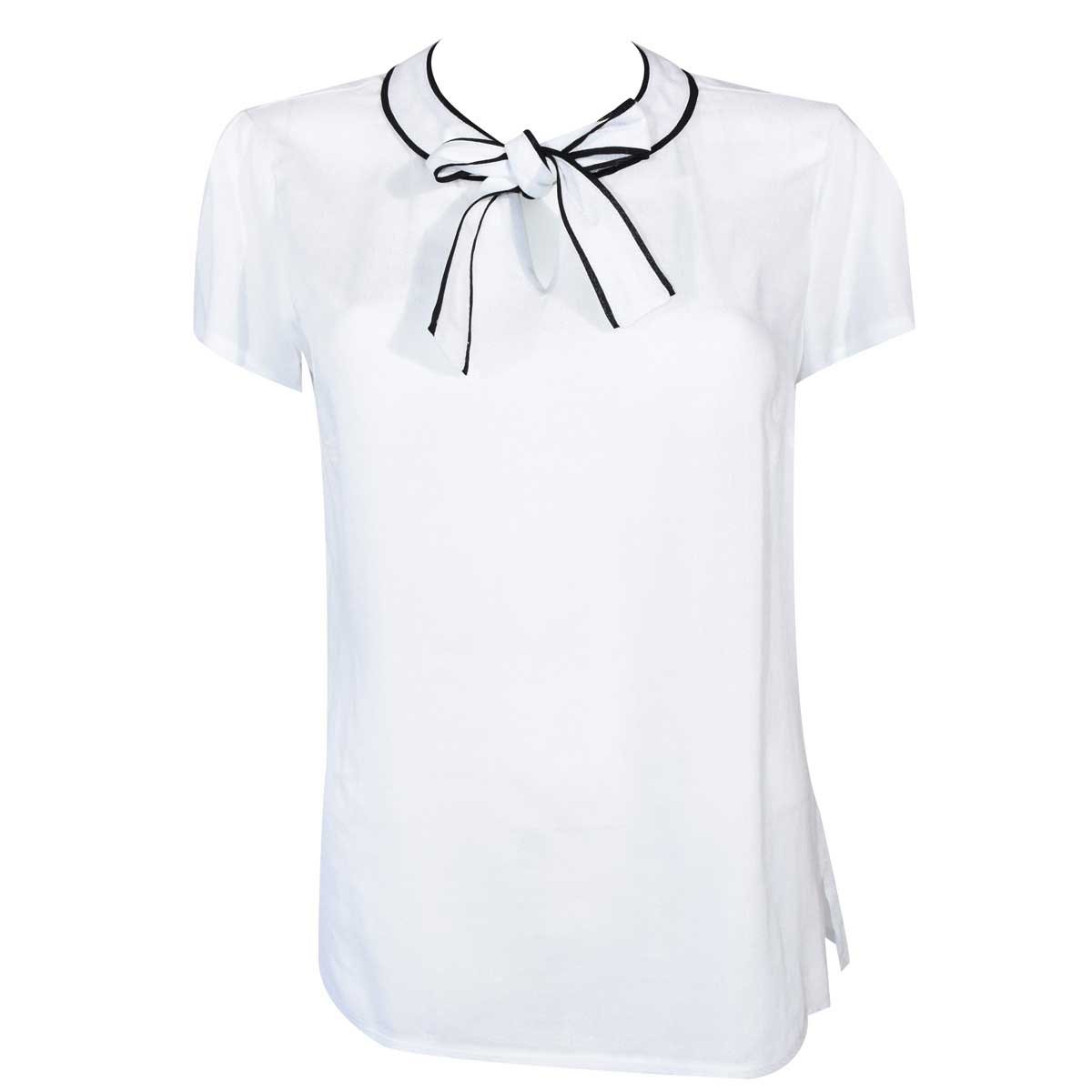 Blusa Cuello Redondo con Moño Apostrophe