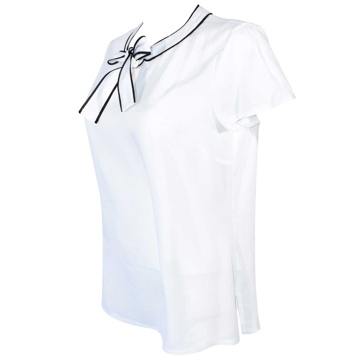 Blusa Cuello Redondo con Moño Apostrophe