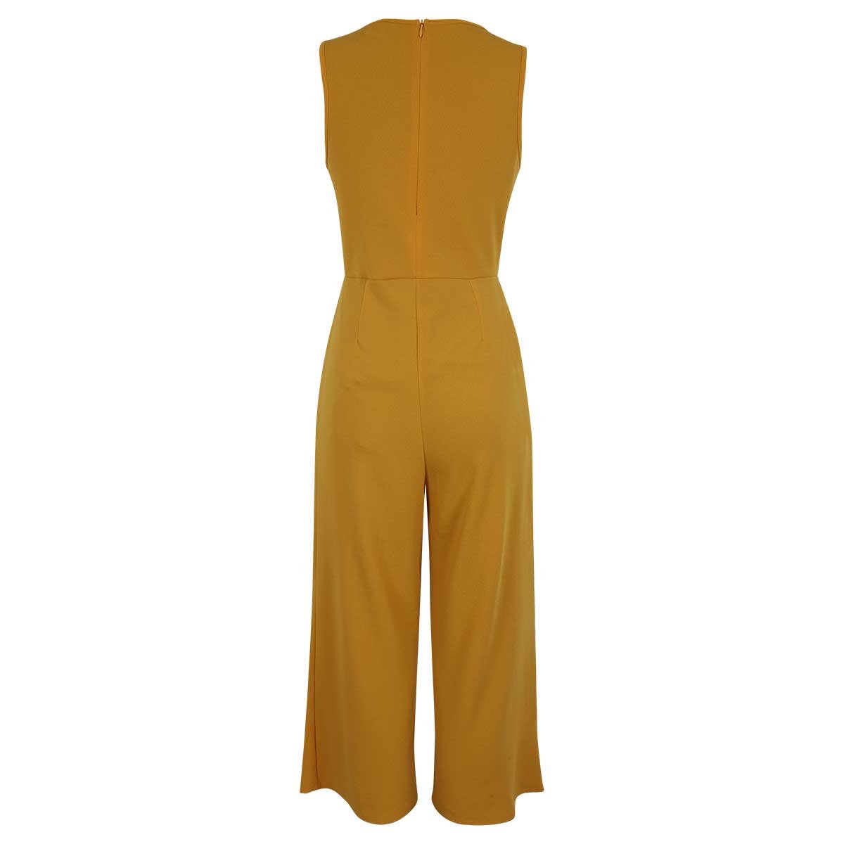 Jumpsuit Sin Manga Escote Redondo Liso Just By Basel