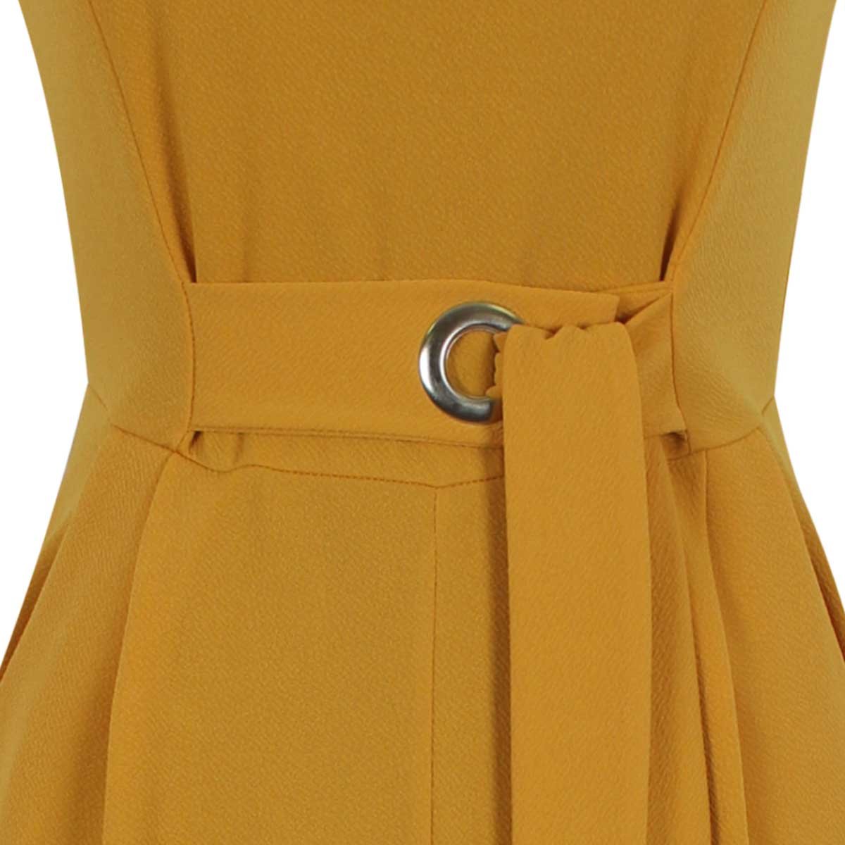 Jumpsuit Sin Manga Escote Redondo Liso Just By Basel