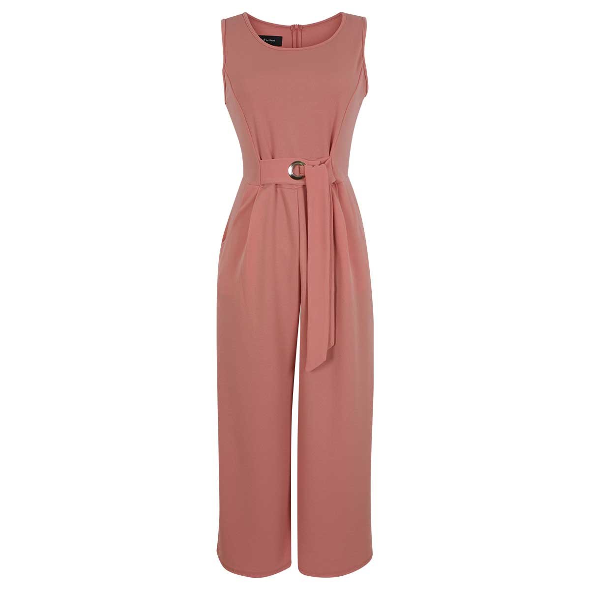 Jumpsuit Escote Redondo Liso Just By Basel