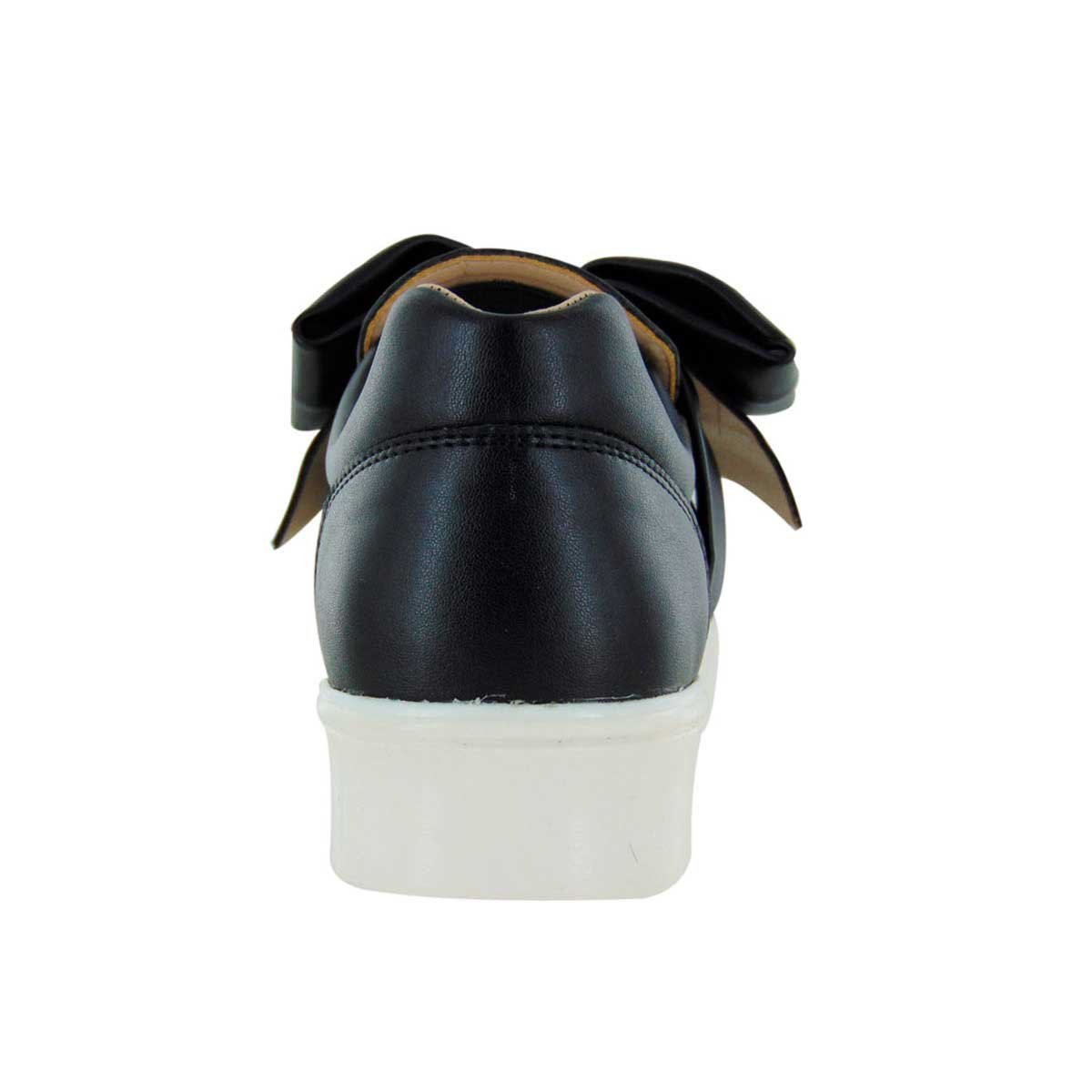 Slip On Negro con Moño Mbj