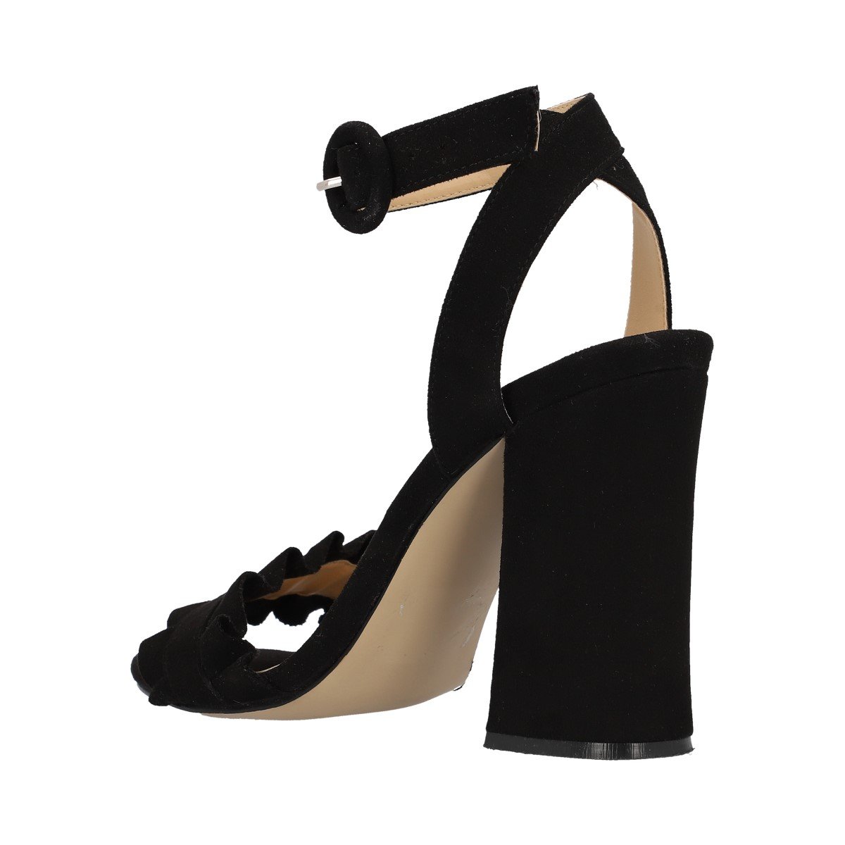 Sandalia Negra con Olanes Y Pulsera Gianni Bini