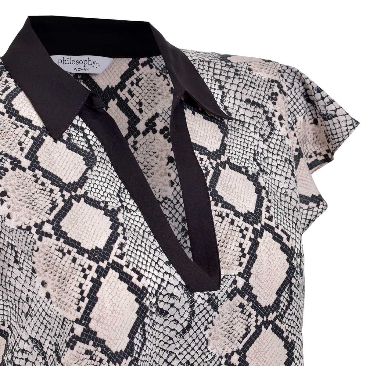 Blusa con Cinturón Estampado de Emily Philosophy Jr Woman