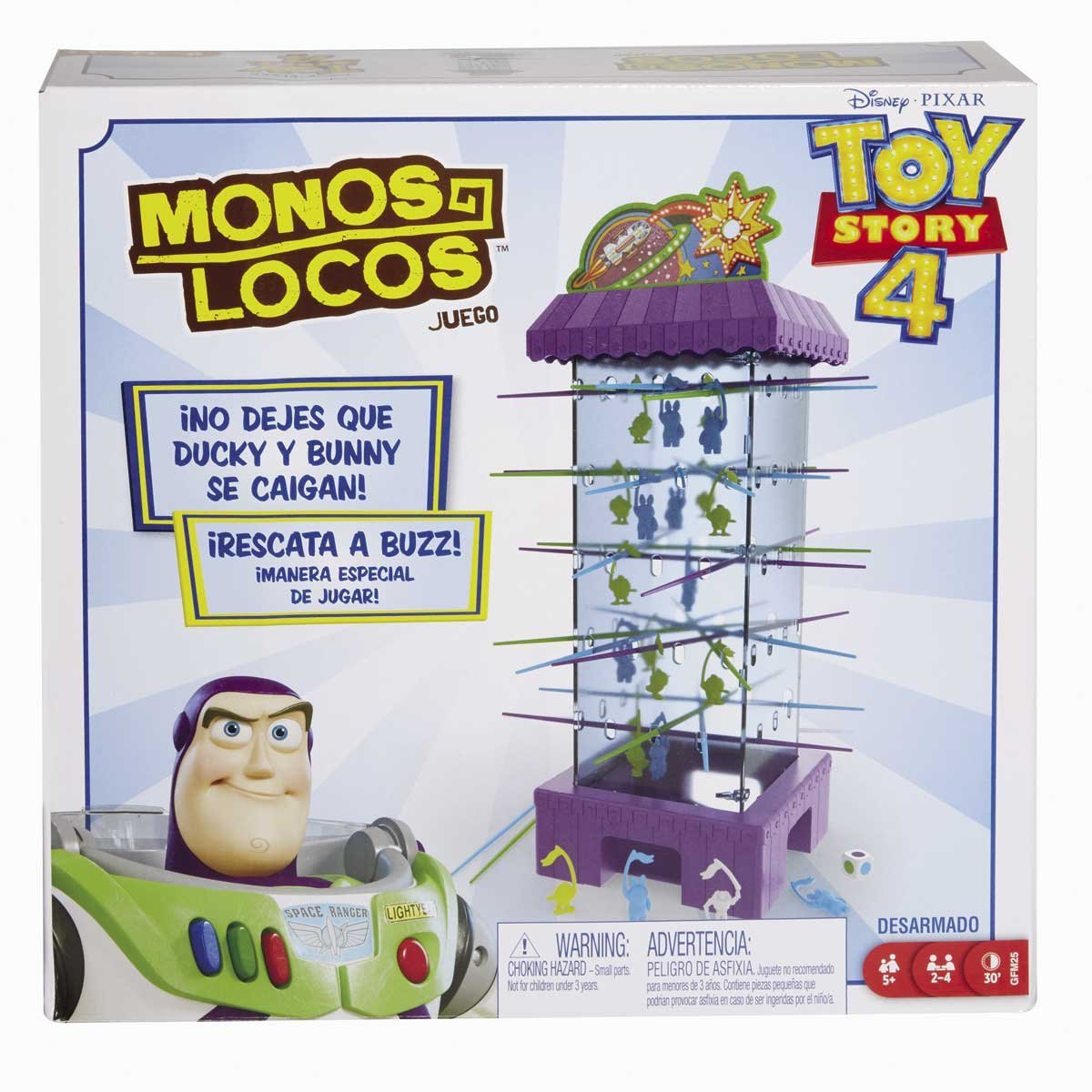 Monos Locos Toy Story 4 Mattel - Juego de Mesa