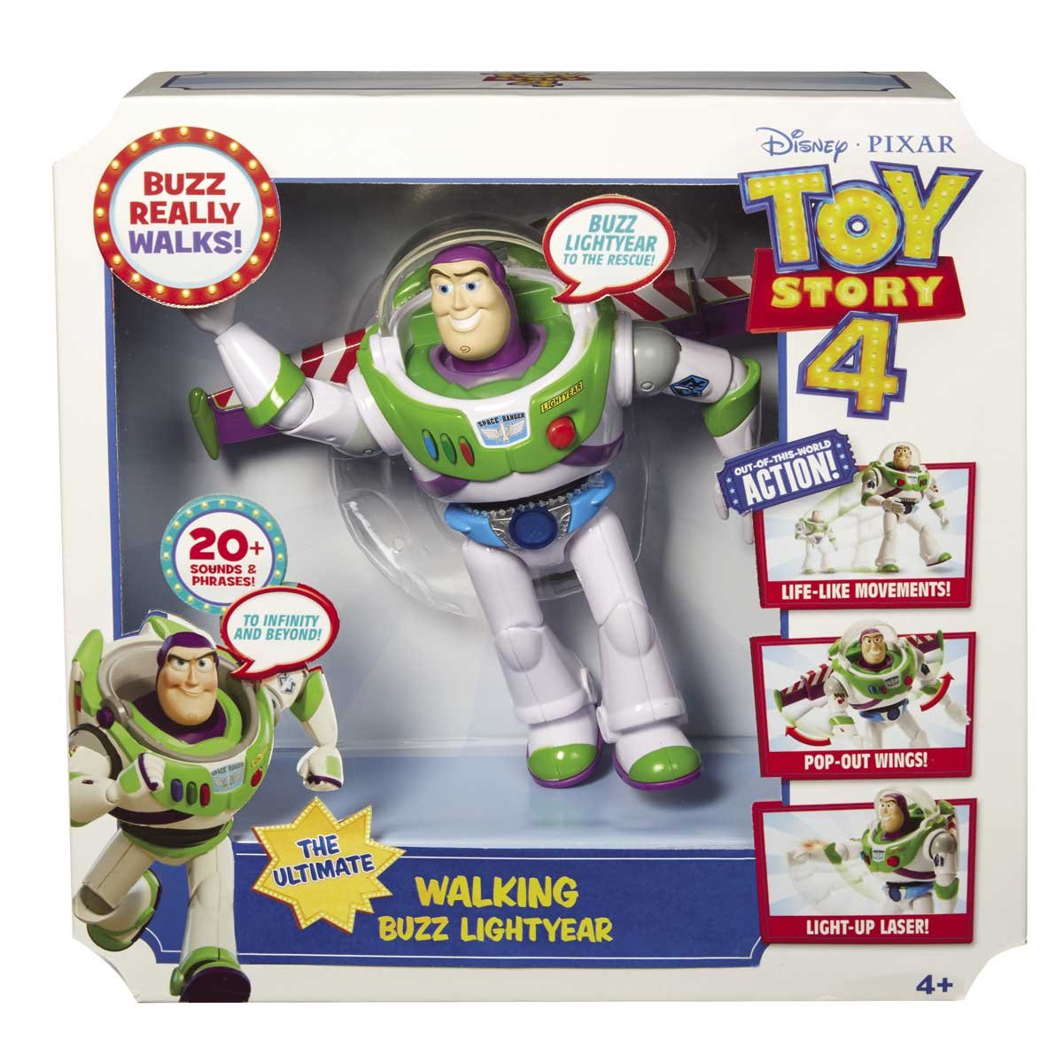 Toy Story 4 Buzz Movimientos Reales Mattel